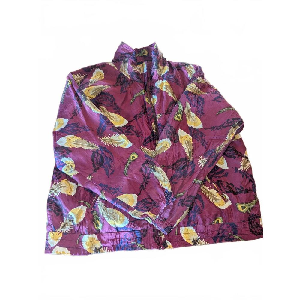 EVR Women's Silk Floral Jacket Size M